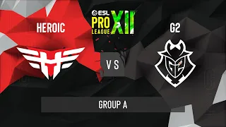 CS:GO - G2 Esports vs. Heroic [Vertigo] Map 2 - ESL Pro League Season 12 - Group A - EU