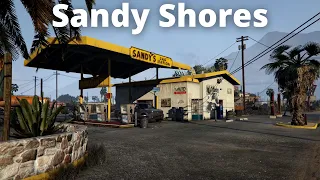 Early Morning Walk from Mount Chiliad to Sandy Shores - GTA V [ 4K 60fps Ultra Max Graphics ]