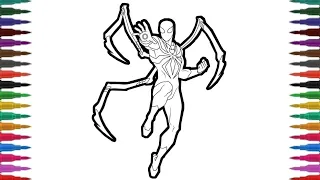 Spider-Man Coloring Pages - IRON SPIDER Coloring