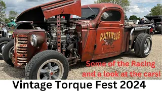 Vintage Torque Fest 2024 Dubuque IA. Some of the racing and a look at the cars from the show