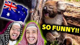 Arab Muslim Brothers React To Only in Australia Funny Video Compilation