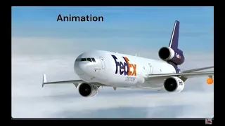 air plane roblox vs real air plane  #FedEx#