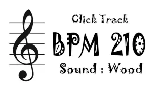 【BPM 210】Wood - Click Track Metronome