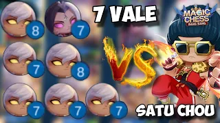 1 VS 7 PLAYER COMMANDER VALE !! META SULAP LAWAN META CUAN CUAN MAGIC CHESS COMBO TERKUAT 2024 !!