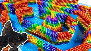 DIY - Build Amazing Maze Labyrinth For Fish Aquarium With Magnetic Balls (Satisfying) - Magnet Balls