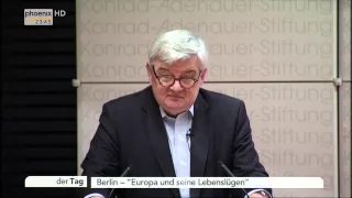 Europa und seine Lebenslügen: Rede von Joschka Fischer am 21.04.2015