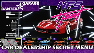 SECRET CAR DEALERSHIP MENU IN NFS HEAT