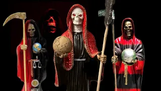 The Half Black Half Red Aspect Of La Santa Muerte Represents...