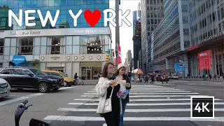 [Daily] New York City, Midtown Manhattan City Walk Tour, 5th Avenue, 42nd Street, 4K Travel