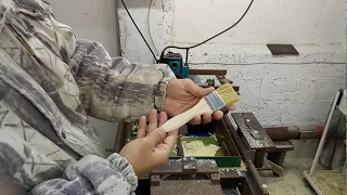 Производство малярных кистей. Изготовление деревянной рукояти