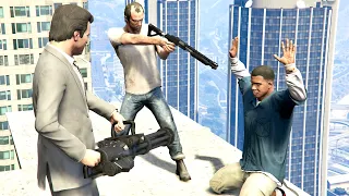 GTA V PC Michael And Trevor Kill Franklin (Editor Rockstar Movie Cinematic Short Film)