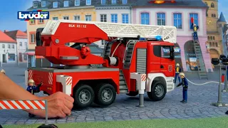 3590 BRUDER Scania Пожарная машина