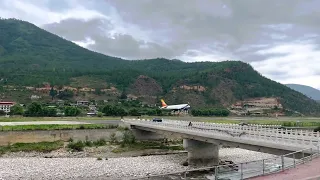 A320 Landing at Paro, Bhutan.