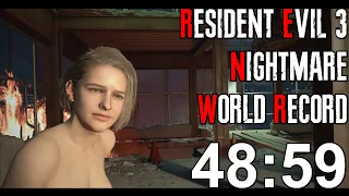 Resident Evil 3 Nightmare Speedrun Former World Record - 48:59