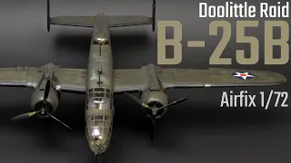 North American B-25B Doolittle Raid 1/72 Airfix A06020 Full Build Video | RWO Models