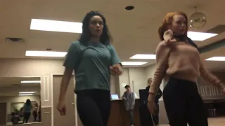 BTS: Riverdale Rehearsal w Cheryl vs Veronica  (Pt 3)