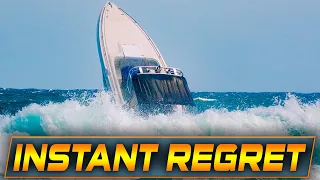 MAN OVERBOARD !! BOAT IGNORES DANGEROUS CONDITIONS AT BOCA INLET !! | HAULOVER INLET | WAVY BOATS