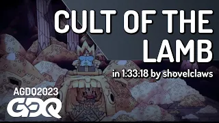 Cult of the Lamb by shovelclaws in 1:33:18 - Awesome Games Done Quick 2023