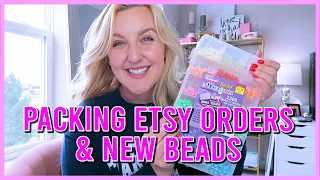 PACK ETSY ORDERS WITH ME (& MAKING BRACELETS TOGETHER: HOW TO MAKE BRACELETS) || KellyprepsterStudio