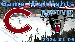 Maine vs Colgate 2024-01-06 Game Highlights