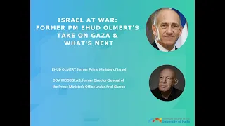 Israel at War: Former PM Ehud Olmert's Take on Gaza and What's Next