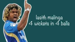 Lasith Malinga 4 Wickets in 4 Balls