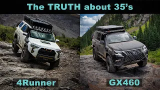 The truth about 35's (and 34's) on your GX460 or 5th Gen 4Runner. What problems will they cause? Pt1