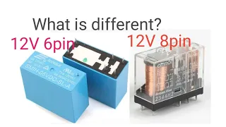 What is different between 6pin and 8pin relay