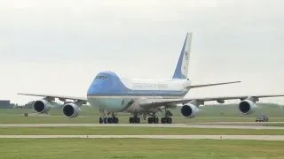 Air Force One - President Obama Lands at Tinker Air Force Base
