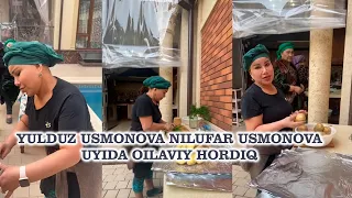 Nilufar Usmonova uyida oilaviy hordiq (2021)