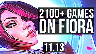 FIORA vs SHEN (TOP) | 15/0/6, 2100+ games, Legendary, 1.9M mastery | KR Master | v11.13