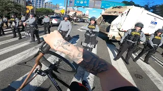 WE LEAD THE PROTESTS ON OUR BIKES!!