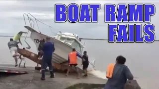 Funny Boat Ramp and Boat Launch Fails