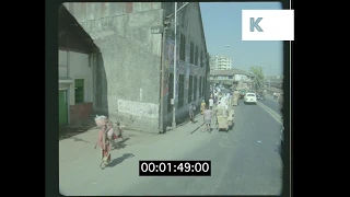 1980s Mumbai, POV Driving Through Mumbai Streets, HD from 35mm