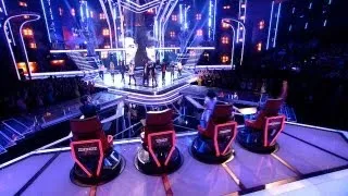 Teams Danny and Jessie: Full Group Performance - The Voice UK - Live Show 1 Results - BBC One