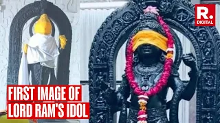 First Clear And Most Defining Pictures Of Ram Lalla Idol Inside Ram Mandir