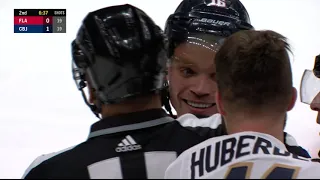 Max Domi vs. Jonathan Huberdeau Scrum (Jan. 28, 2021)