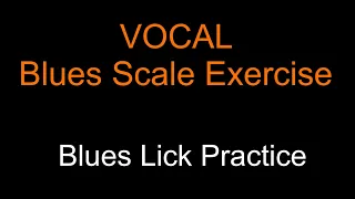 Blues Lick Exercise for Vocal