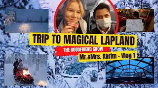 Arctic Circle Lapland Trip • Santa Claus Village • Kakslauttanen • Kelo glass igloo • Snowmobile