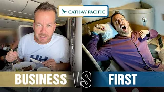 Cathay Pacific BUSINESS vs FIRST Class in 2024 Full Review - Sydney to Paris (4K)