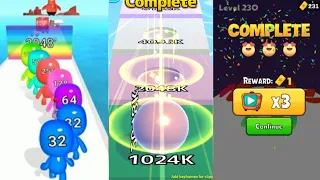 Ball Run Infinity [MAX LEVELS] / Man Runner 3D Satisfying Games / Merge Number Run Master