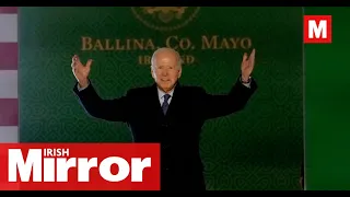 "Mayo for Sam!" Joe Biden ends Ireland trip on a high with passionate speech in Ballina