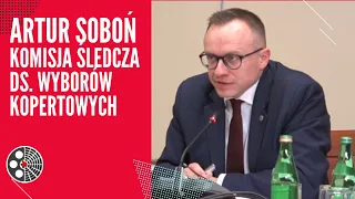 Artur Soboń - Komisja śledcza ds. wyborów kopertowych