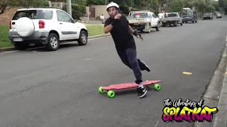 Skateboard FAIL! Downhill longboard crash.