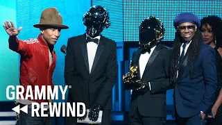 Watch Daft Punk's Unusual Acceptance Speech After Winning A GRAMMY For "Get Lucky" | GRAMMY Rewind