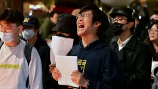 Weltweite Solidarität mit Lockdown-Protesten in China