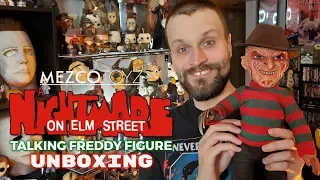 Mezco Mega Scale Talking Freddy Krueger Unboxing