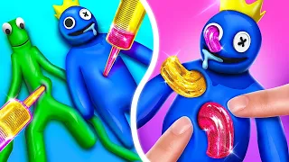 Como fazer Brinquedos de Apertar e de Rainbow Friends | DIY por Oki Toki