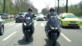 Yamaha TMAX 2016 vs. BMW C 650 Sport 2016. Test comparativ maxi-scutere