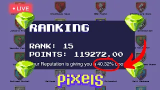 🔴  PIXELS AIRDROP - how to get ALL BADGES and RANK at the TOP